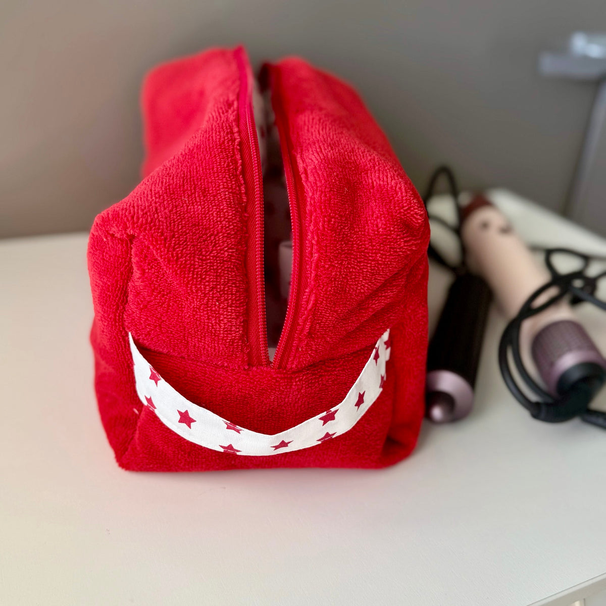 Custodia Dyson airwrap spugna rossa stelline