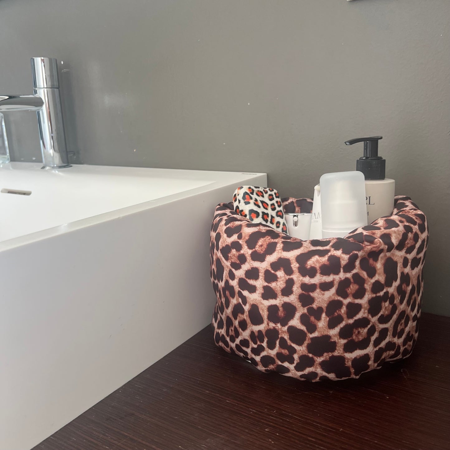 Beauty basket leopardato