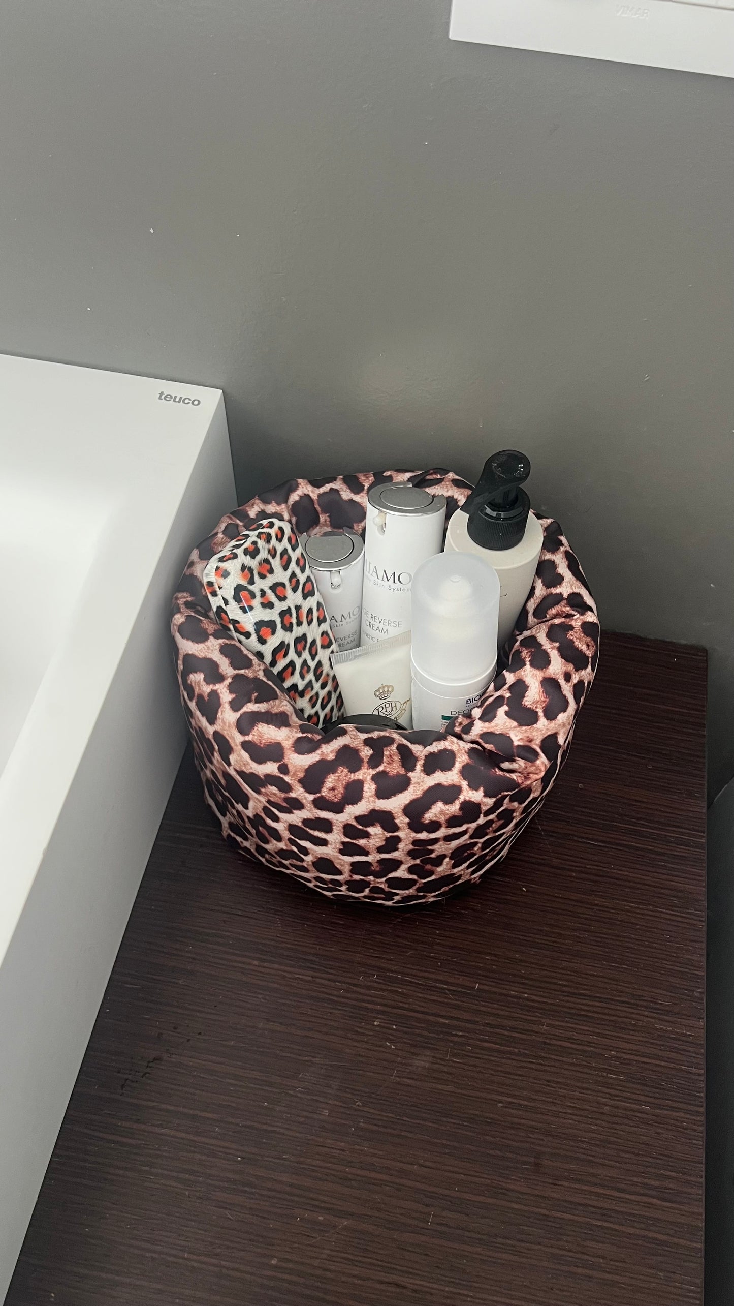 Beauty basket leopardato