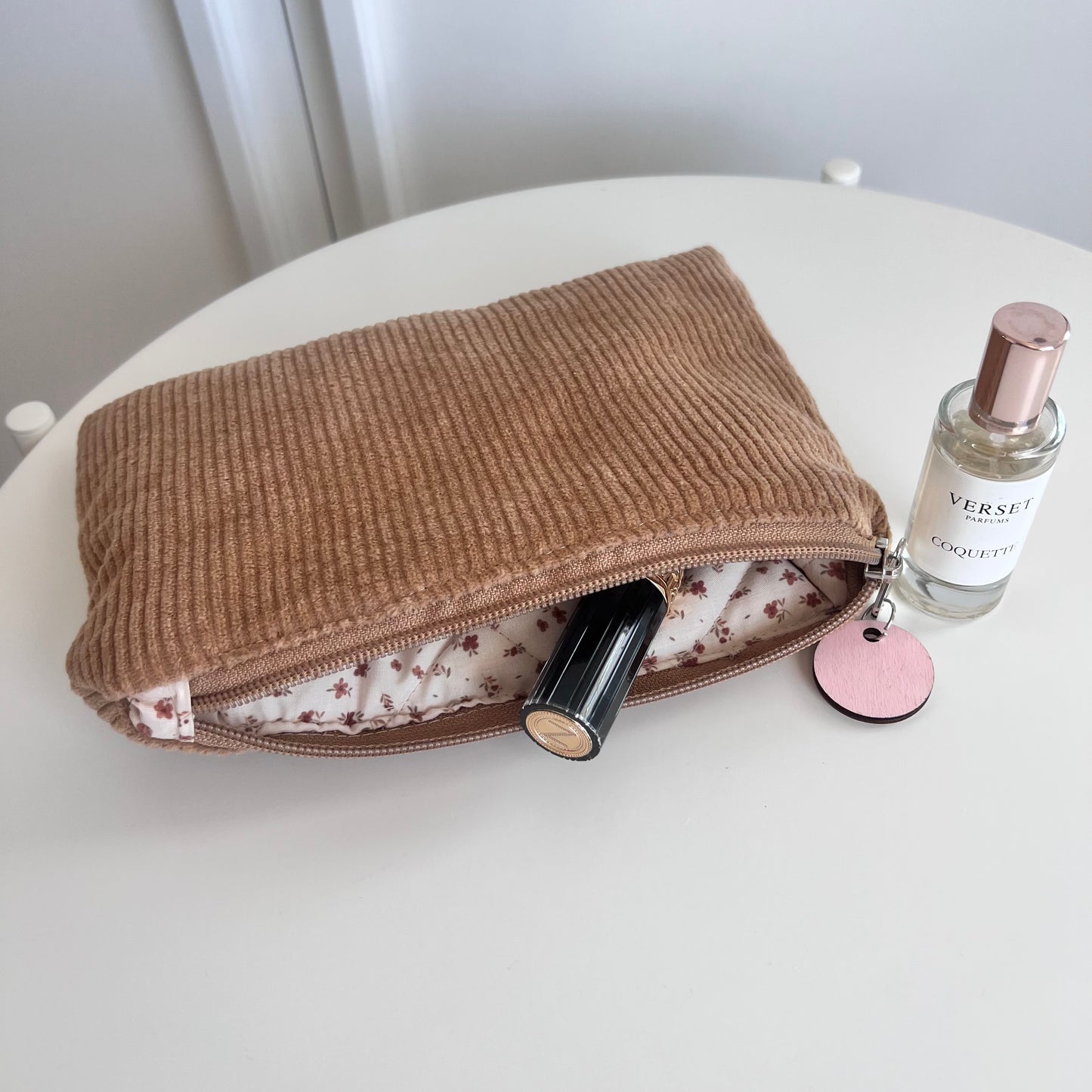 3 Pochette velluto, fiori e trecce