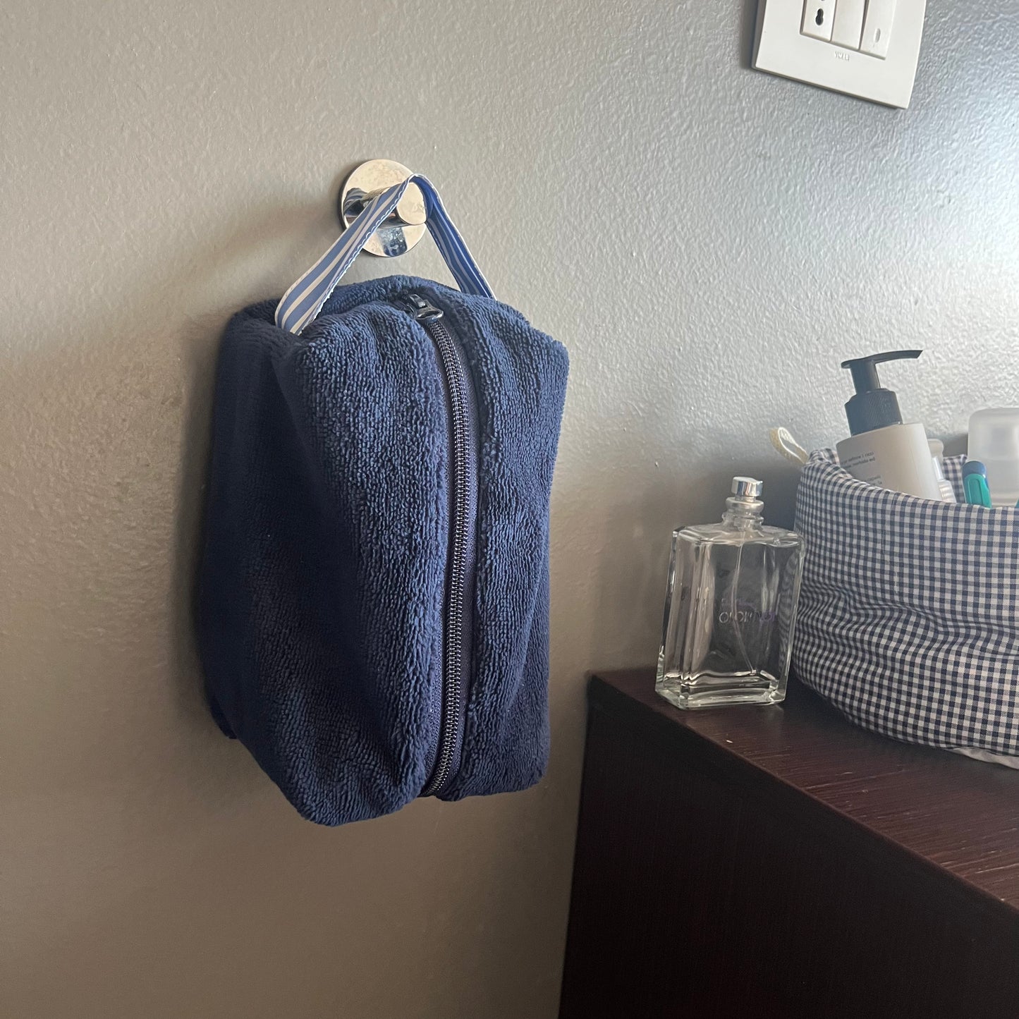 Beauty case spugna blu for him