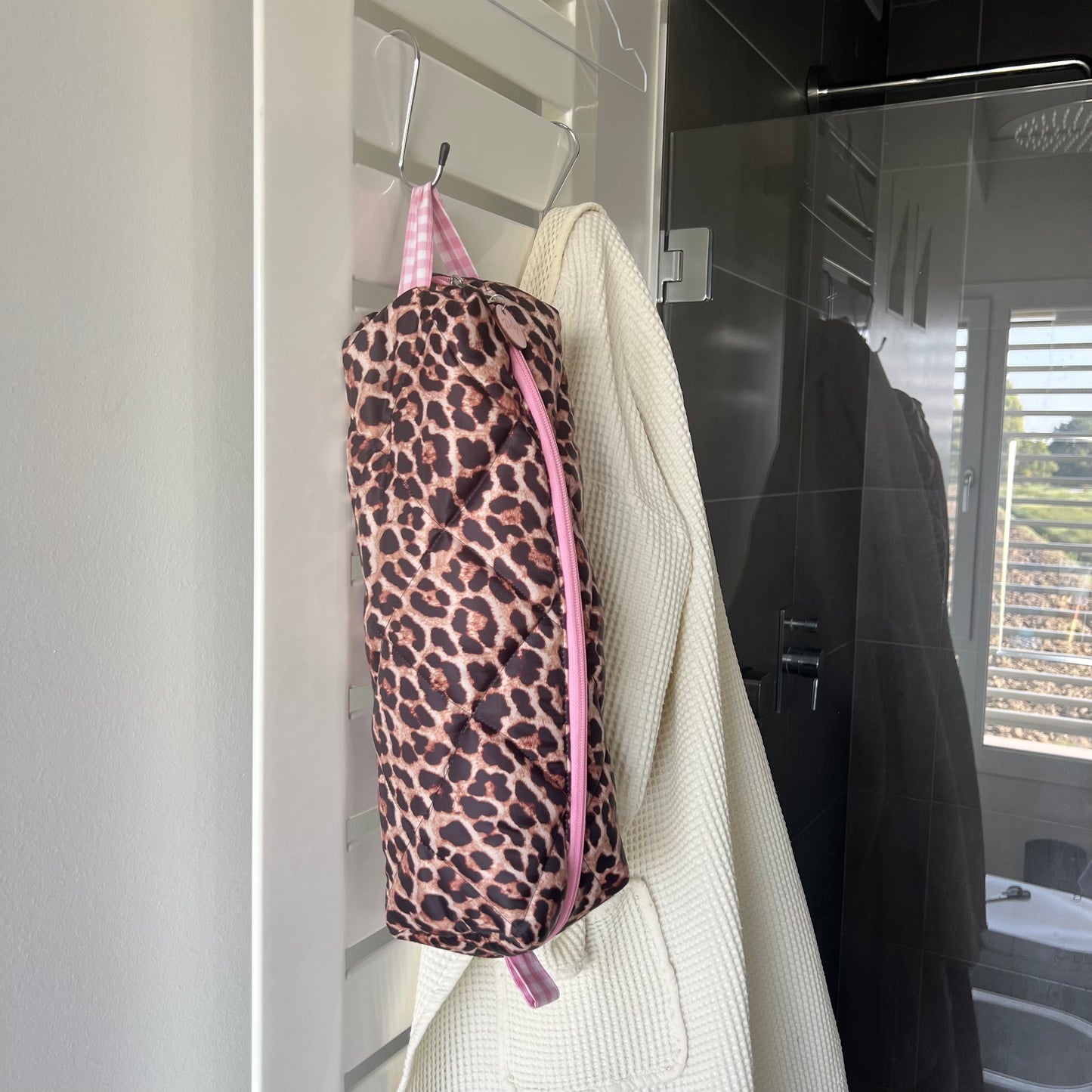BIG - Porta piastra e Dyson airwrap leopardato