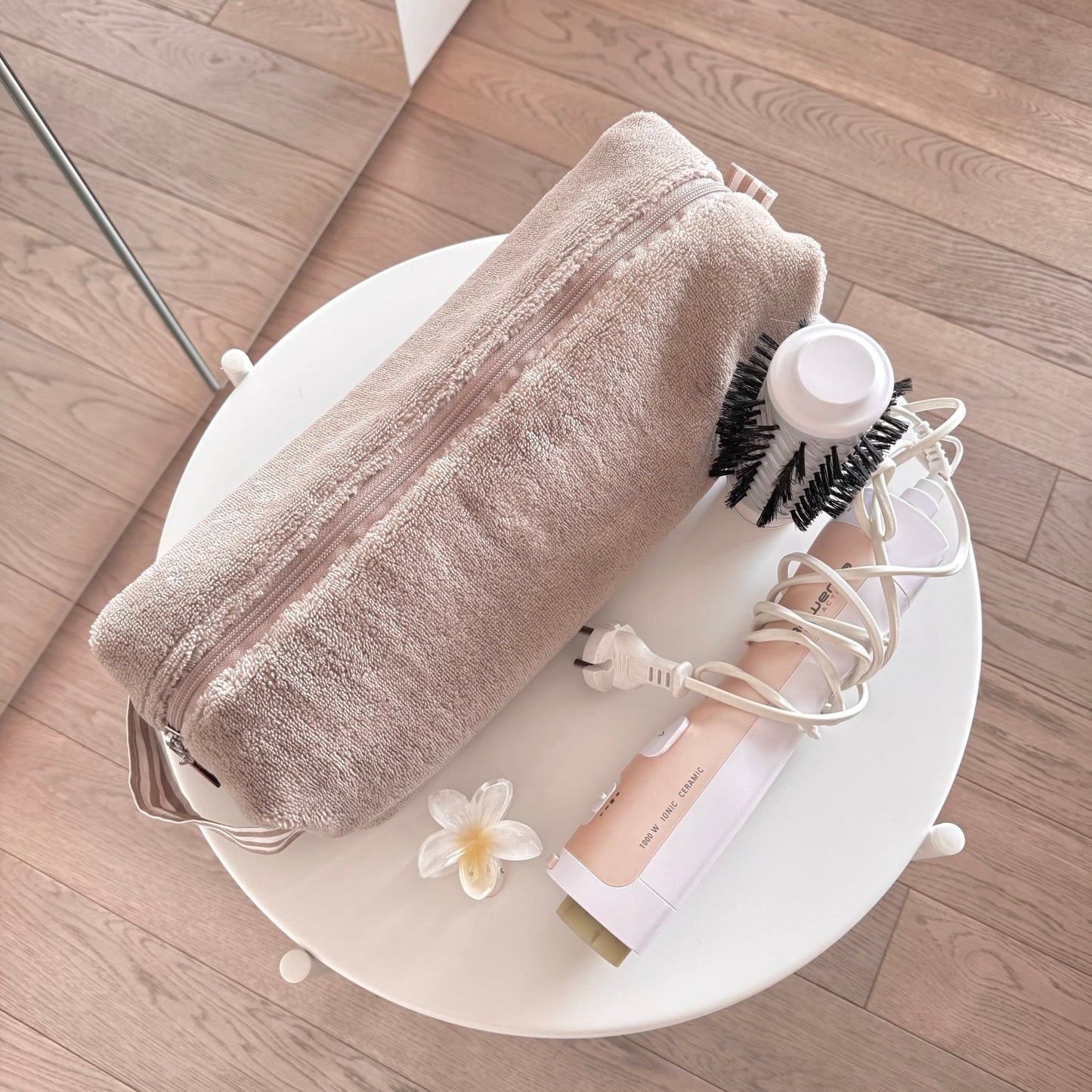 Big Porta piastra/Dyson spugna bamboo beige