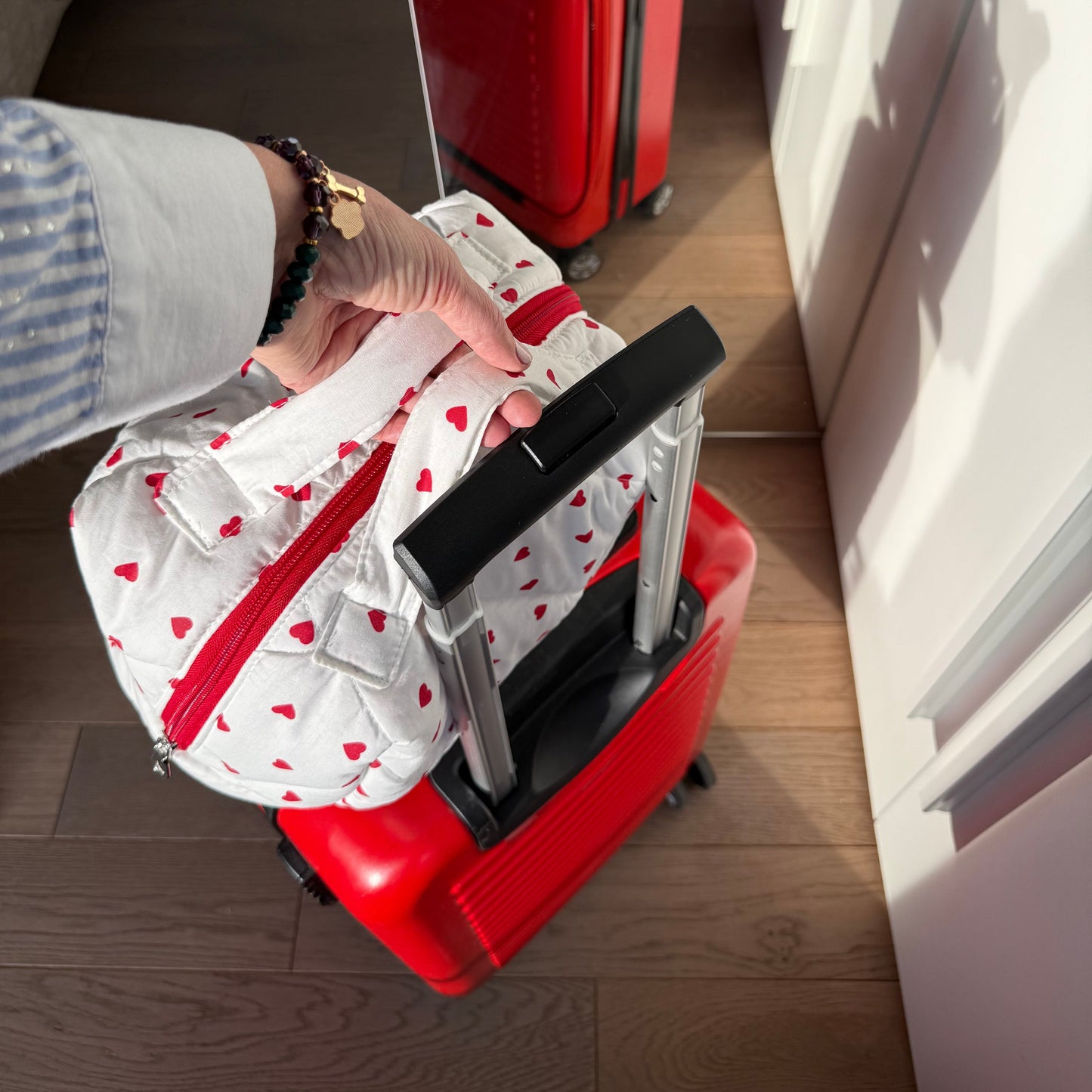 Beauty case da viaggio in cotone
