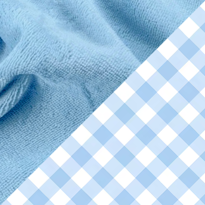 MAXI Pochette con manico , in spugna e quadretti con interno impermeabile