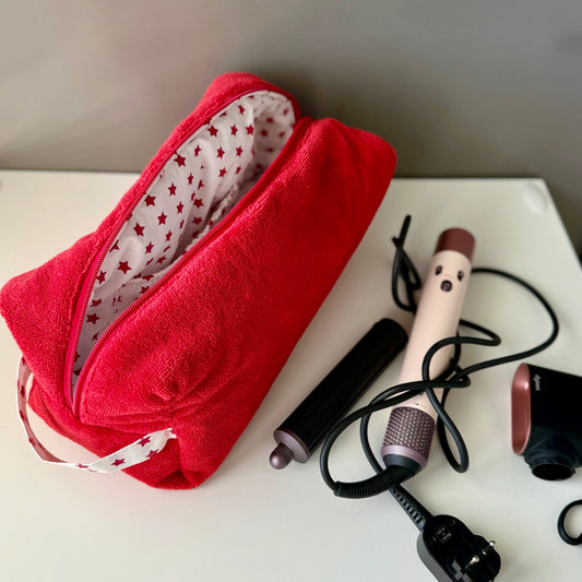 Custodia Dyson airwrap spugna rossa stelline