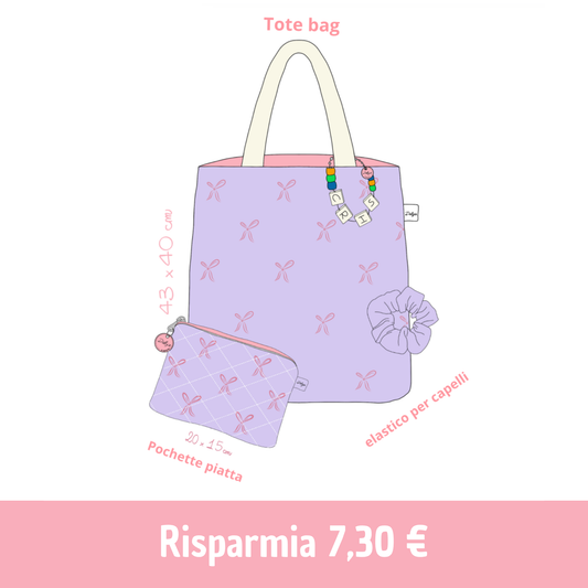 Set EVERYDAY 👜 🩷 Tote bag + Pochette + Scrunchie