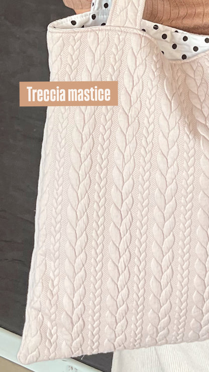 Tote Bag tessuto jersey a trecce 3 varianti