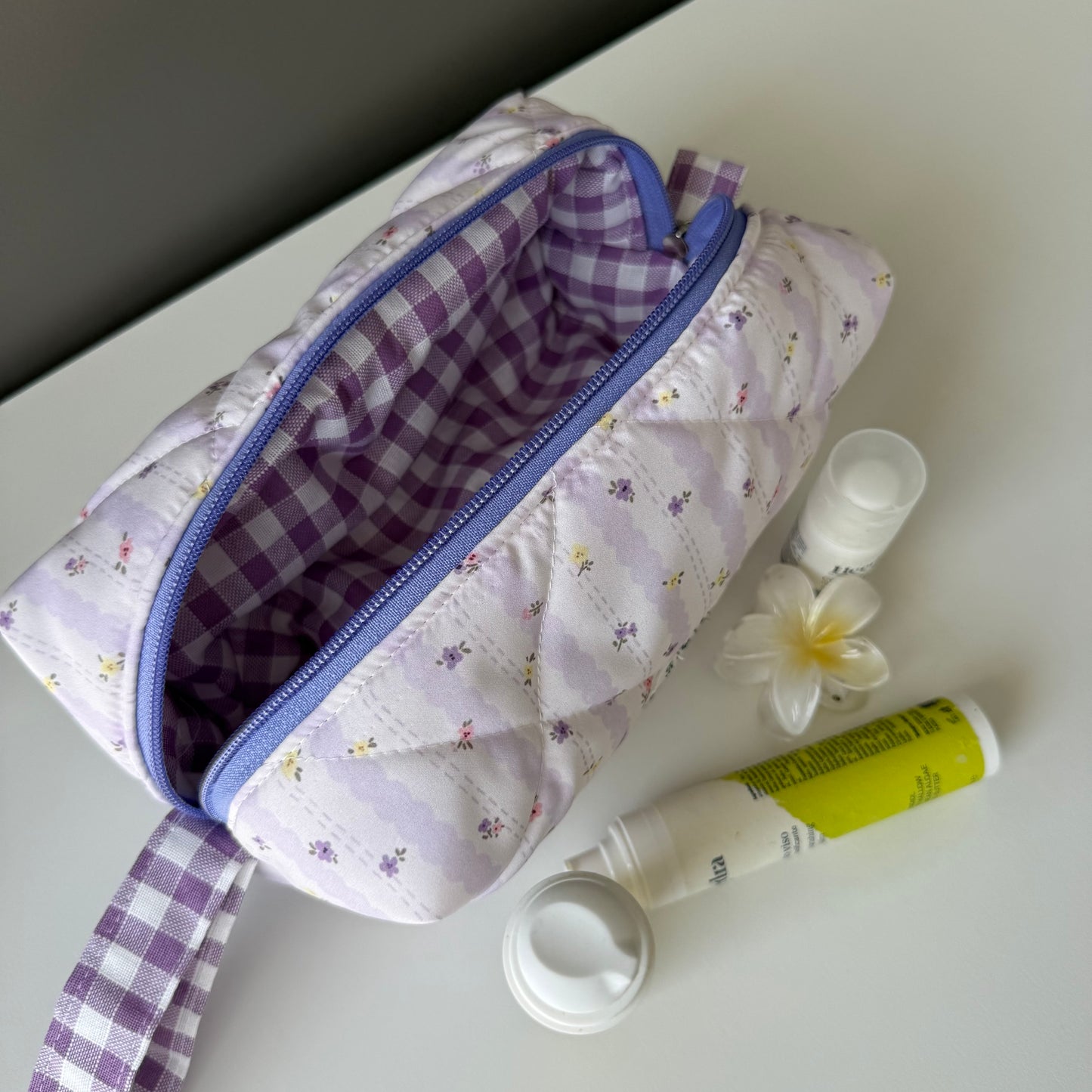 beauty case da viaggio in cotone personalizzato