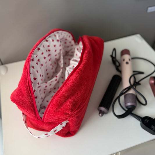 Custodia Dyson airwrap spugna rossa stelline