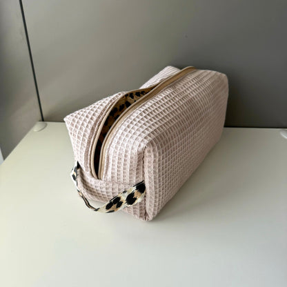 Custodia Dyson airwrap mini Waffle beige leopardato