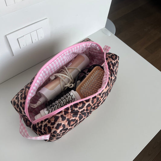 BIG - Porta piastra e Dyson airwrap leopardato