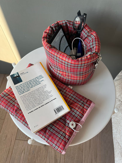 Portalibro 3 varianti Tartan