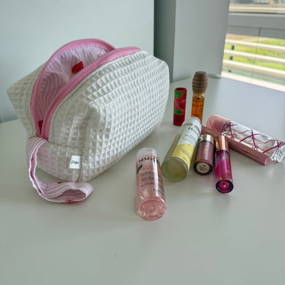BEAUTY CASE mini waffle panna-fragole