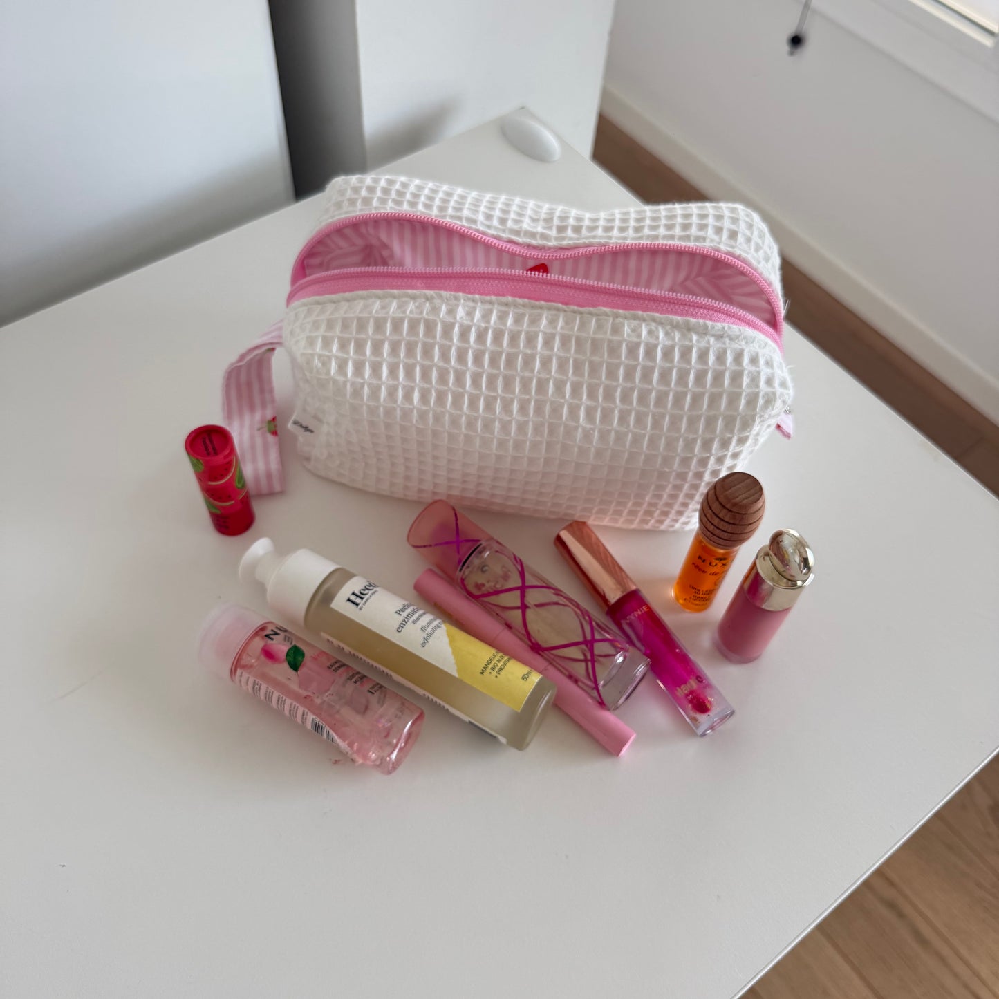 BEAUTY CASE mini waffle panna-fragole