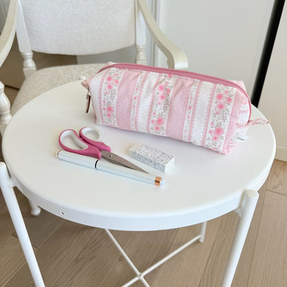Astuccio Cottage rosa Tela rosa