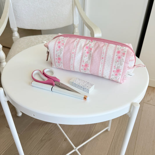 Astuccio Cottage rosa Tela rosa