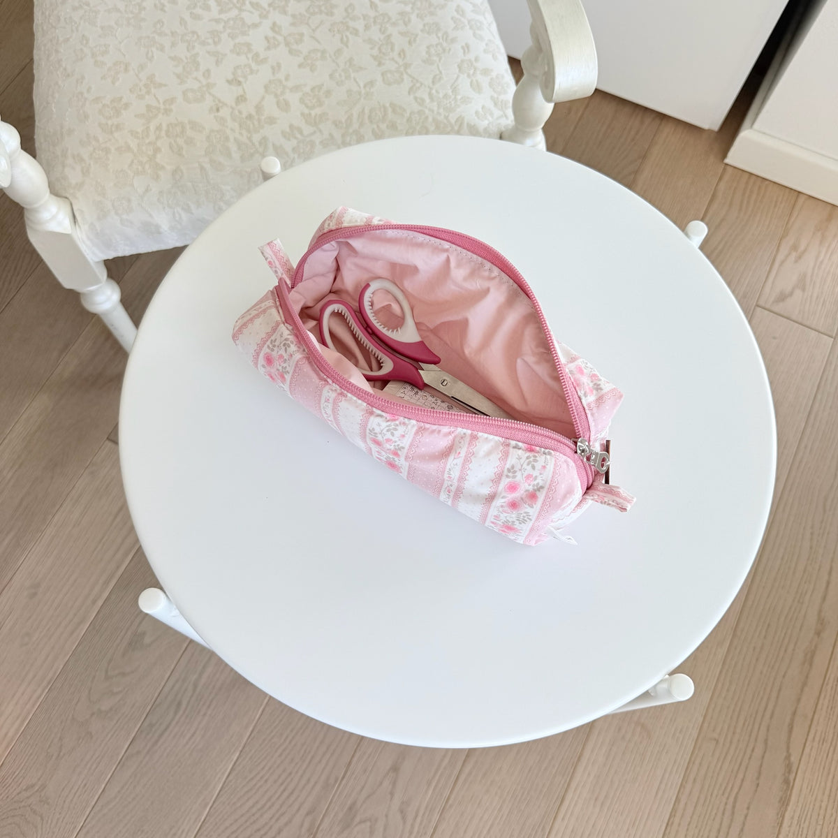 Astuccio Cottage rosa Tela rosa