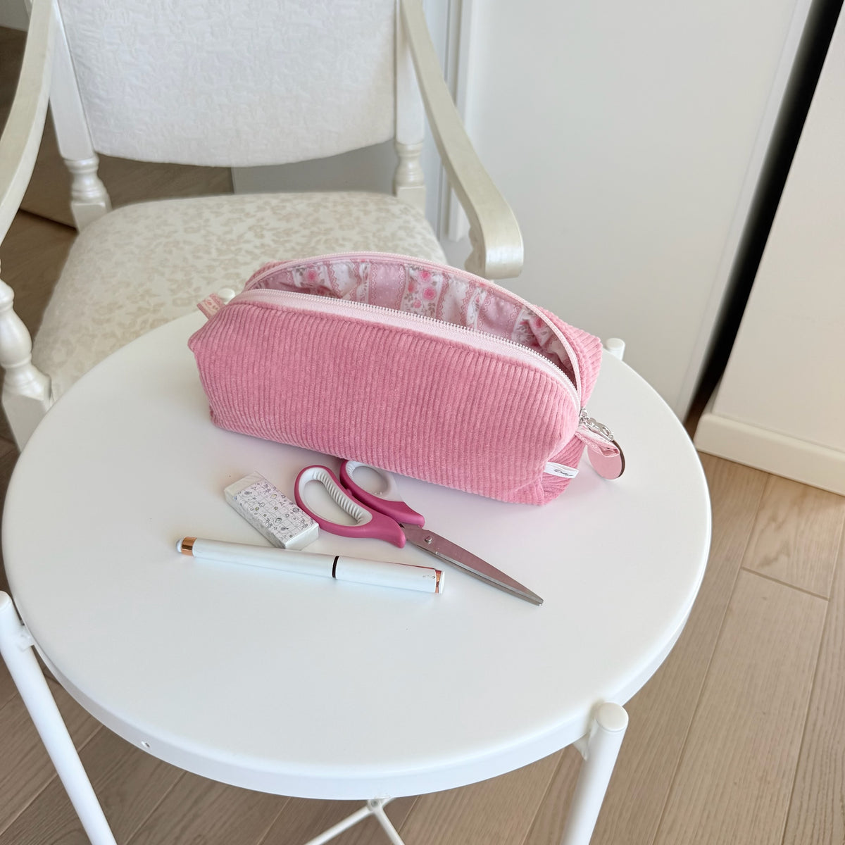 Astuccio Velluto rosa Cottage rosa
