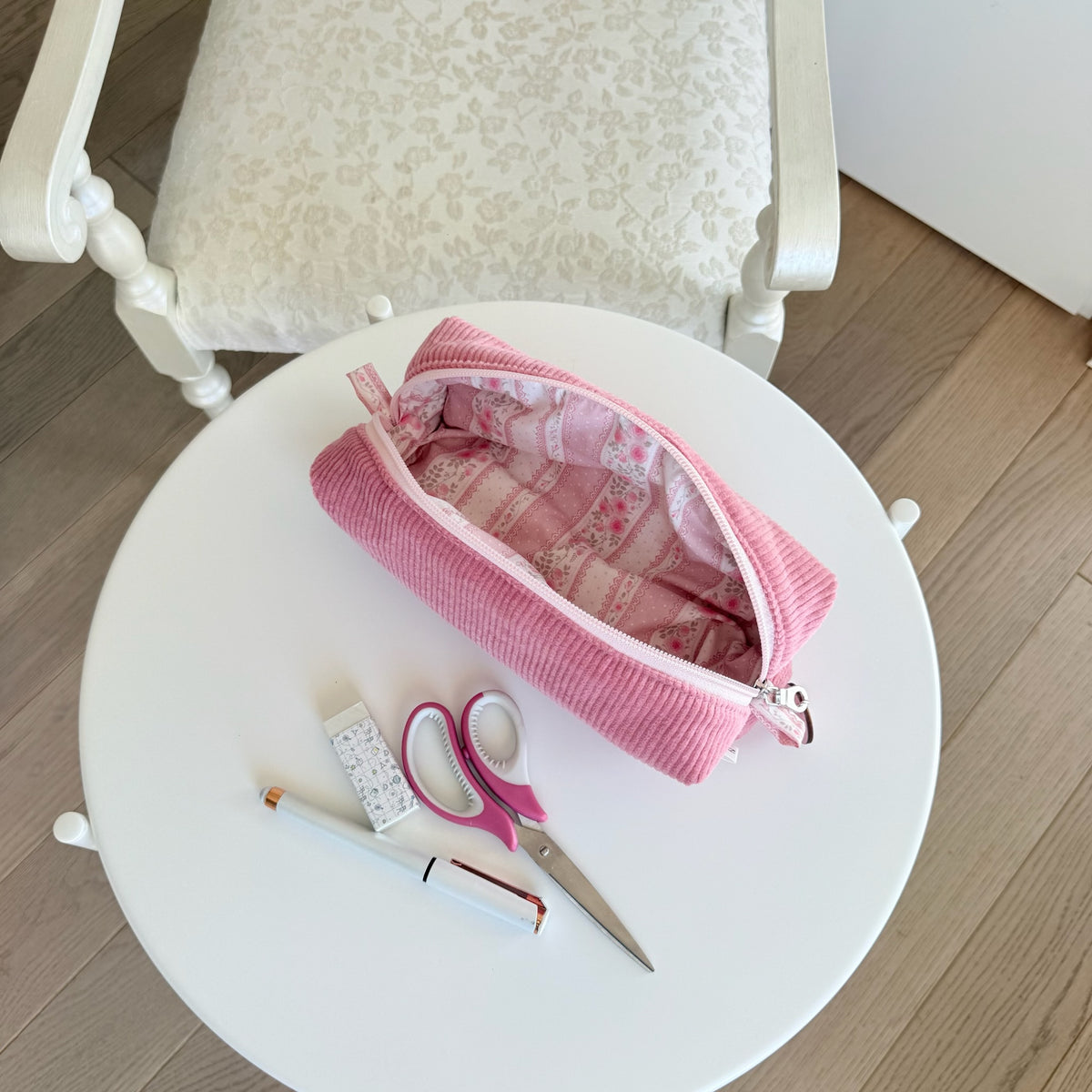 Astuccio Velluto rosa Cottage rosa