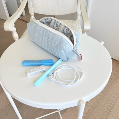 Astuccio trecce azzurre Cottage azzurro