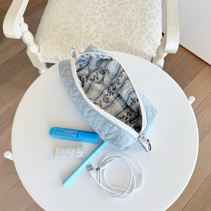 Astuccio trecce azzurre Cottage azzurro