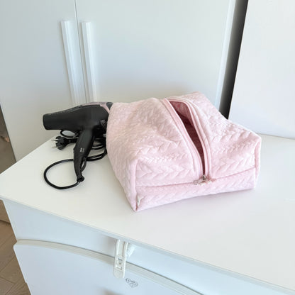 Maxi Porta phon Trecce rosa Cottage rosa