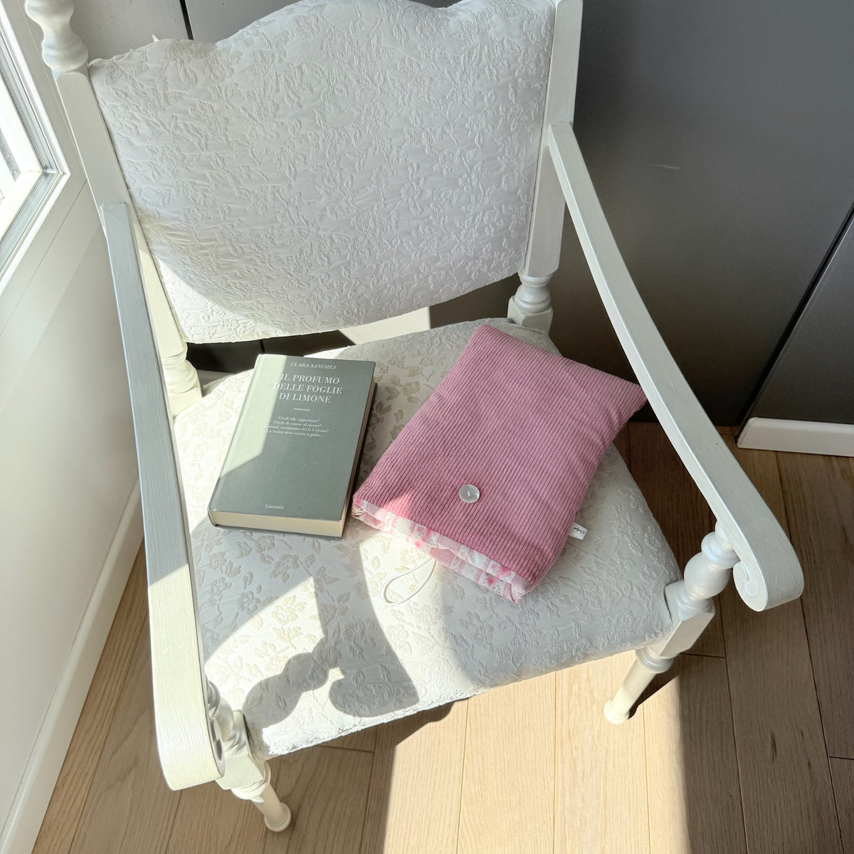Custodia Porta libro Velluto rosa Cottage rosa