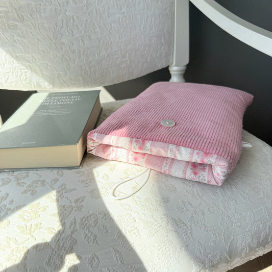 Custodia Porta libro Velluto rosa Cottage rosa