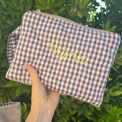 SUMMER BAG e MAXI pochette reversibili in spugna e quadretti